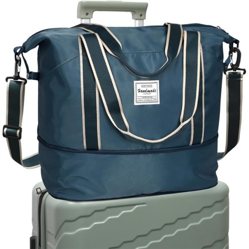 Travel Duffel Bag, Tote Sports Gym Bag, Shoulder Overnight Weekender Bag